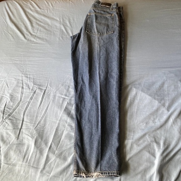 Levi’s SilverTab Jeans Mens 33x34 Wide Leg Baggy Y2K Skater Grunge Distressed - Picture 5 of 11